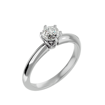 Elise Single Solitaire Ring