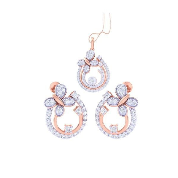 Violetta Diamond Pendant Set