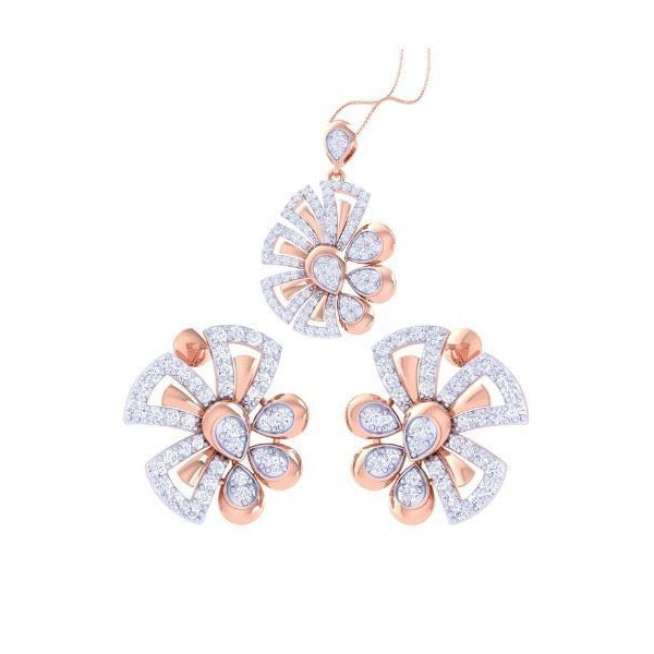 Rosalind Diamond Pendant Set