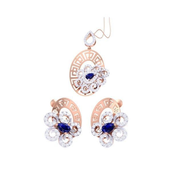 Emma Diamond Pendant Set