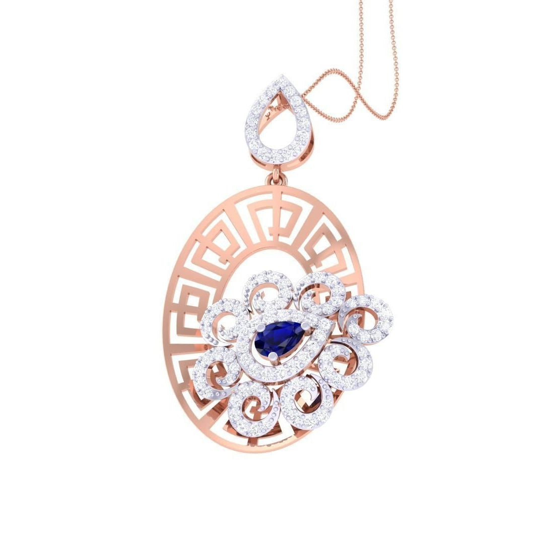 Emma Diamond Pendant Set