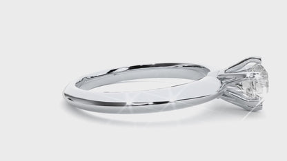 Elise Single Solitaire Ring