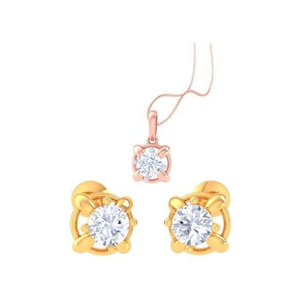Mila Solitaire Pendant Set