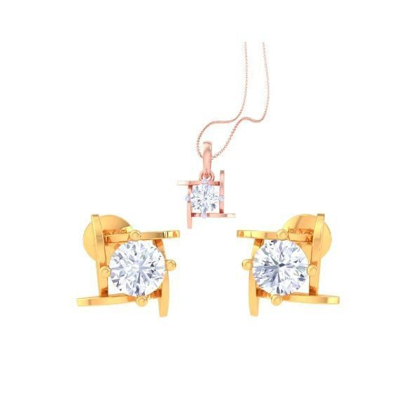 Amelia Solitaire Pendant Set