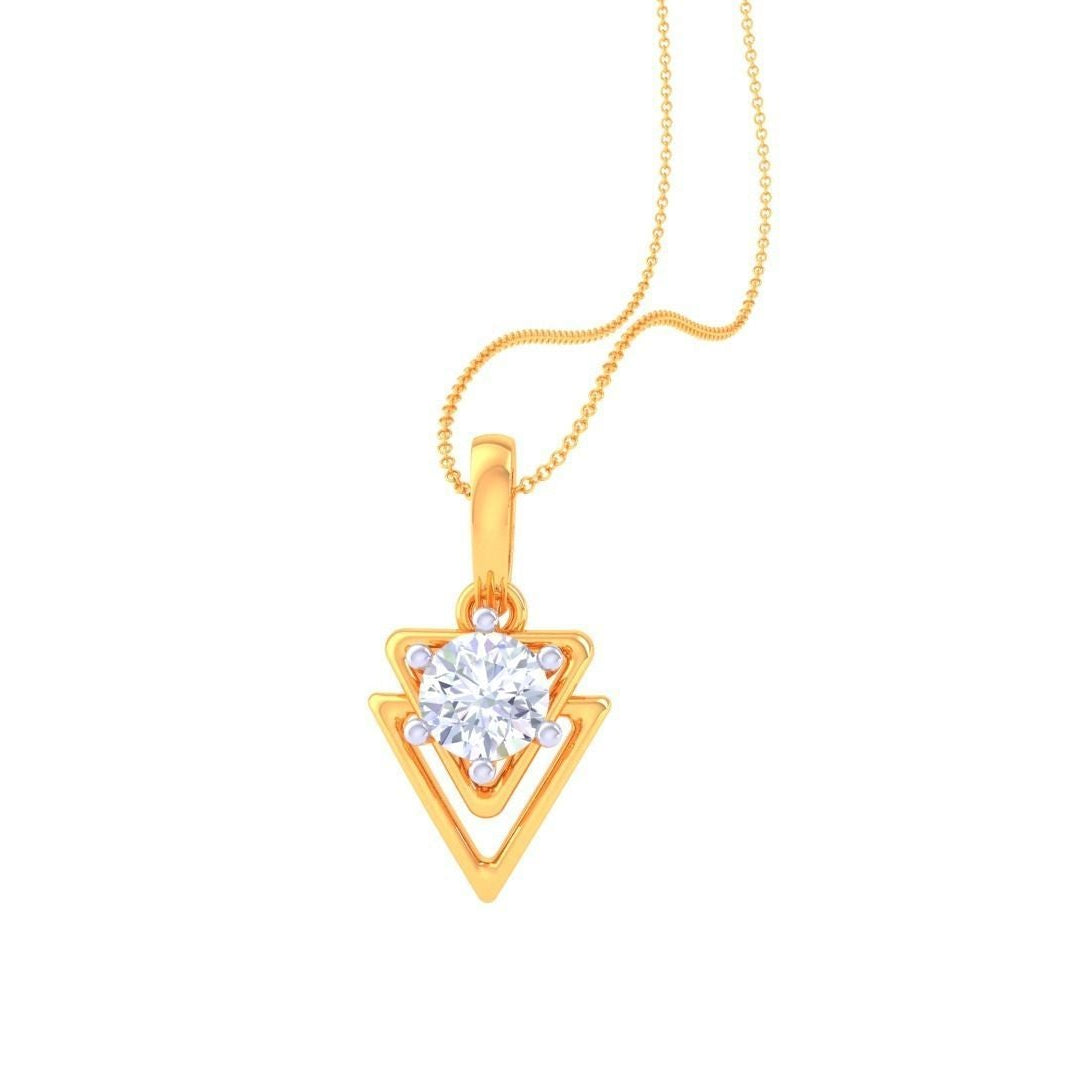 Emily Solitaire Pendant Set