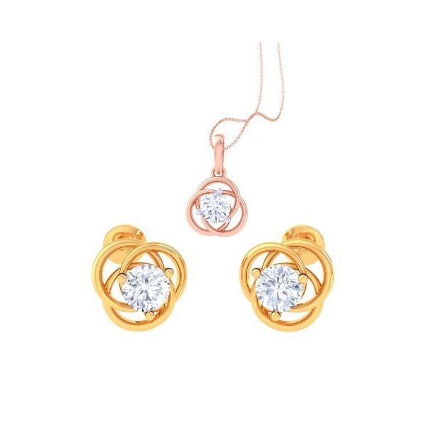 Abigail Solitaire Pendant Set
