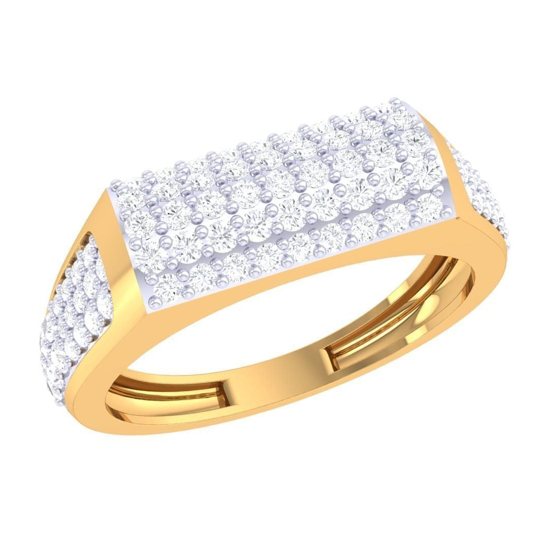 George Diamond Mens Ring