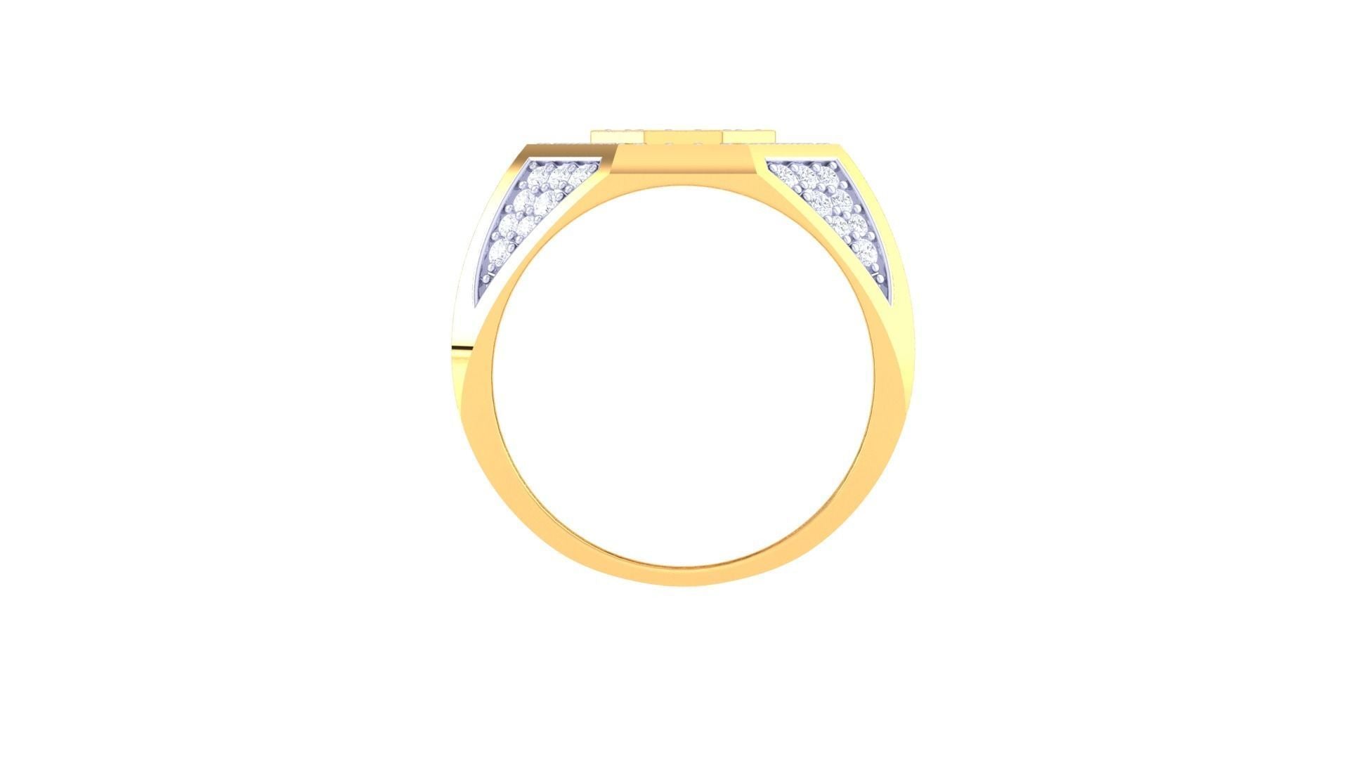 Geraldo Diamond Mens Ring