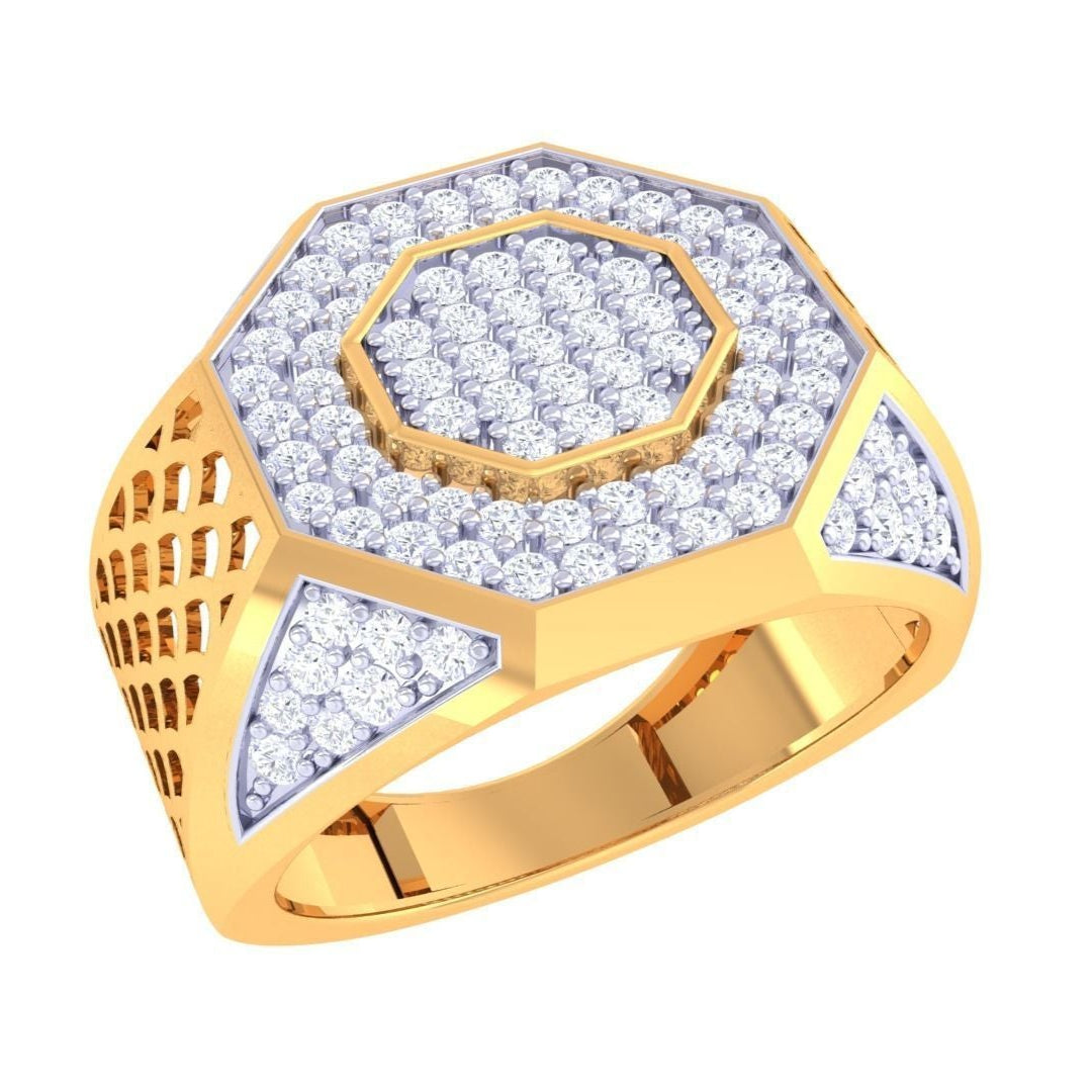 Geraldo Diamond Mens Ring
