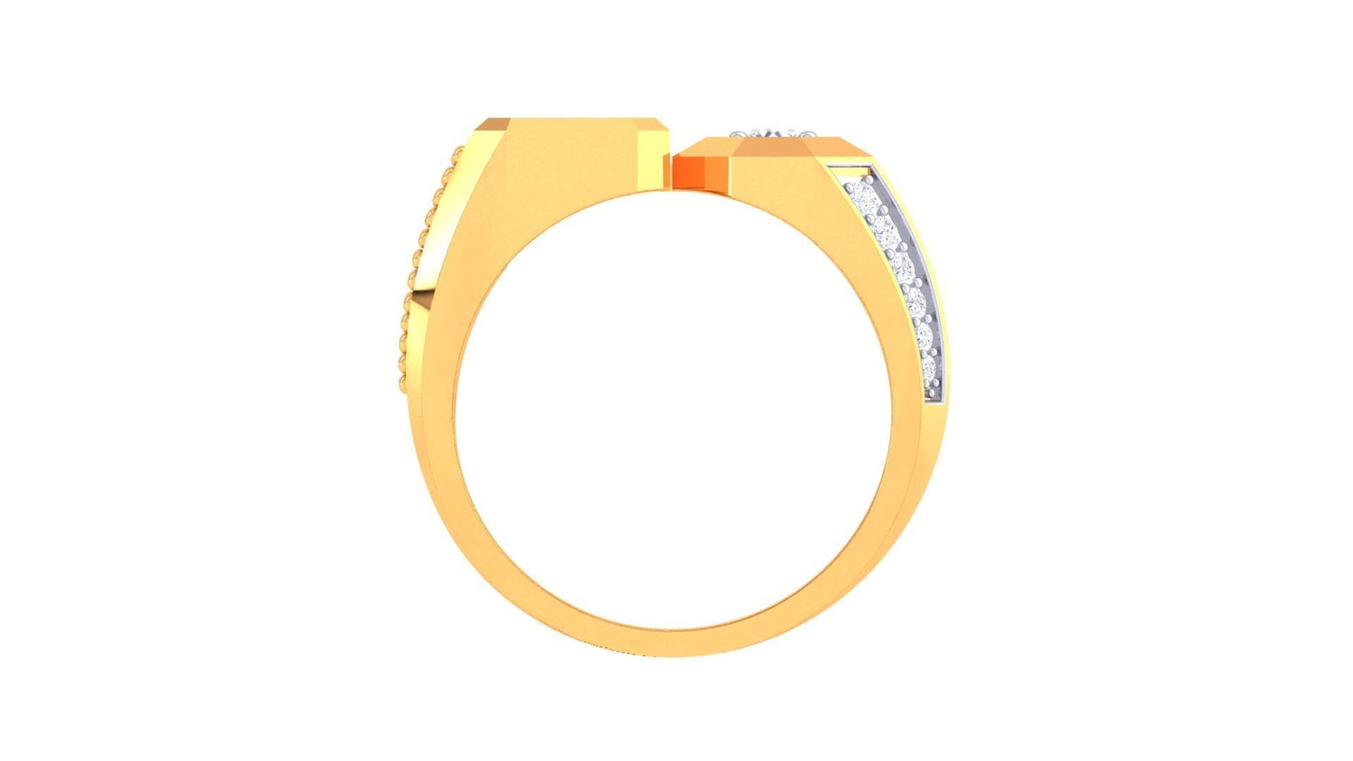 Hugo Solitaire Mens Ring