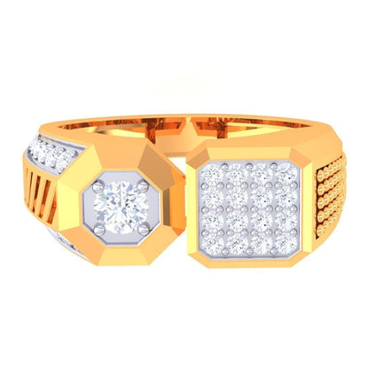 Hugo Solitaire Mens Ring