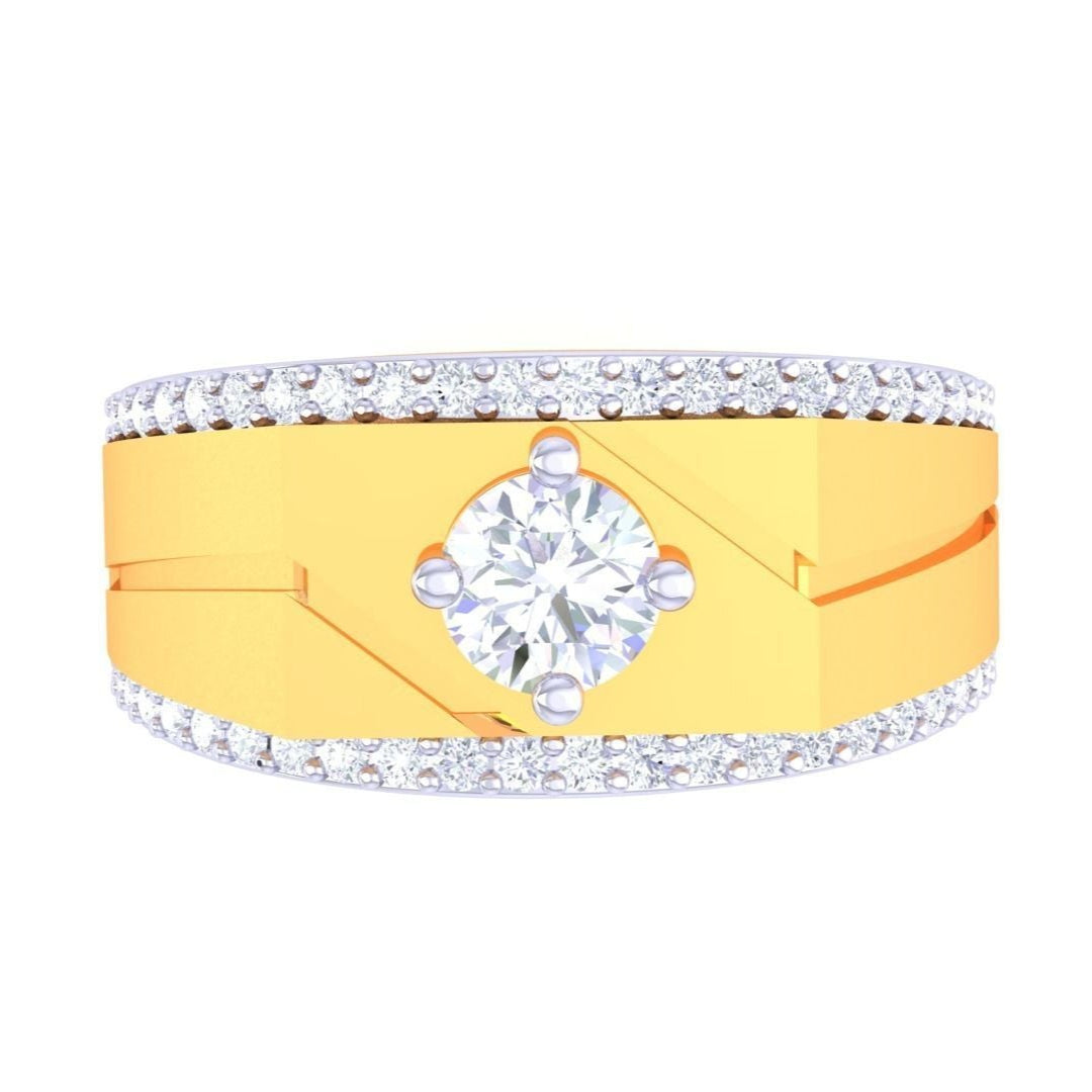 Ignatius Solitaire Mens Ring